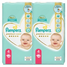 데코마당 유로 팸퍼스 베이비드라이 기저귀 프리미엄케어 밴드형, 104매, 4단계