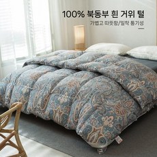 구스 다운 이불 솜 거위털 코튼 호텔침구 싱글 Q 사계절, C. 페이즐리A