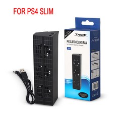 PC쿨러 CPU 냉각 케이스 쿨러 무소음 소니 PS4 게임 콘솔 플레이 스테이션 플레이스테이션 PS 4 프로 슬림 선풍기 DC 5V USB 가제트 컨트롤러 리모컨, 03 For PS4 Slim