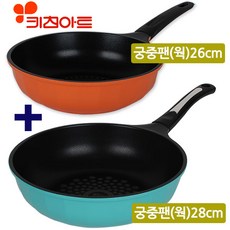 키친아트 F1 궁중팬 2종세트, 궁중팬 26cm + 궁중팬 28cm, 1세트