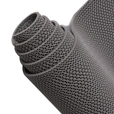 모모이츠 미끄럼 방지 고무 발판 업소용 출입구 발 매트 비규격 재단, B.격자 x 그레이, 1개, 그레이