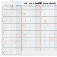 2026년 연간 플래너 연력 포스터, 1개, A2