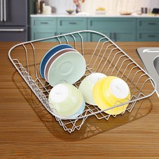 H-개수대 B형 주방 싱크대 바스켓 식기 거치대 씽크, 1개