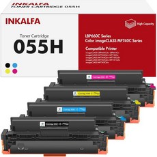 inkalfa 207A 207X 다기능 프린터 MFP M283fdw 토너 HP M255dw 컬러 레이저젯 프로 블랙 M282nw M283fdn M255nw W2210A W221, 055H 4PK Schwarz Cyan Gelb Mag