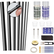 액세서리가 포함된 아벤틱 낚싯대 수리 키트 고장 난 유지 보수를 위한 탄소 섬유 스틱, Carbon Stick Kit
