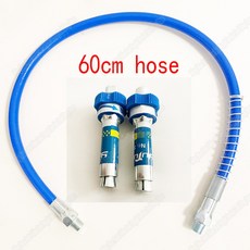 고압 그리스 커플러 호스 키트 10000 PSI 엔드 피팅 인치 NPT 어댑터, 7) 2 Coupler 60cm hose, 1개, 2 Coupler 60cm hose
