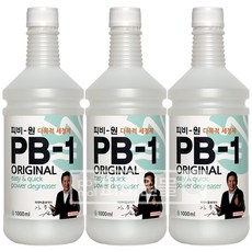 정품 피비원 PB-1 다목적 세정제 리필형 1000ml, 3개, 1L