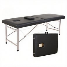Seonsi home 미용베드 마사지 침대 접이식침대 간편 보관/이동 편리 인체공학적 설계로, 블랙