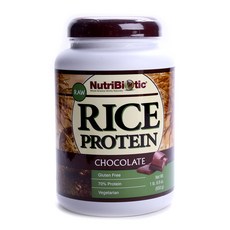 Nutribiotic 無麩質米蛋白粉, 巧克力, 650克, 1個