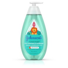 Johnson's 노 모어 탱글스 2IN1 베이비 샴푸 컨디셔너 20.3온스 엉킨 모발 티어프리, 600ml