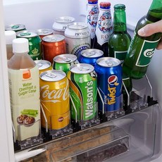냉장고 캔 음료 정리 디스펜서 일반 5라인 캔디스펜서 캔정리트레이 캔정리 냉장고캔정리 캔음료정리, 1개
