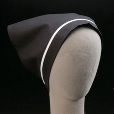 블랙 삼각스카프 머리스카프 주방두건 삼각두건 조리두건 위생모 조리모 주방모