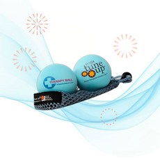 YOGA TUNE UP 요가 튠업 토닝볼 테라피 볼 세트 근막 이완 릴렉스 아쿠아 블루 JC, 1개