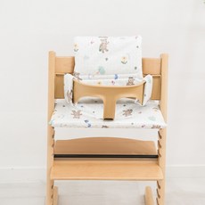 마롤로뜨 엘마월드 트립트랩 방수 쿠션세트 스토케 하이체어 아기의자 쿠션커버 호환, 몰리_엘마 트립트랩쿠션, 1개