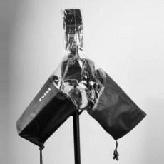 單反相機防雨罩 防雨罩 防雨套 相機雨衣 防水套 防水罩 雨天攝影必備 中長焦鏡頭 防雨 防沙, 1個, 閃燈板 防水套, Black