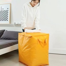 240L 대용량 이삿짐 수납가방 이불보관 방수 방진 접이식 포켓형 정리백 chl+222HY, 240L_옐로우