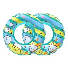 WEKO 24吋兔子小雞泳圈(兒童游泳圈/造型泳圈/小孩泳圈)，可愛造型，安全耐用，讓孩子愛上游泳, 綠色x2, 1個