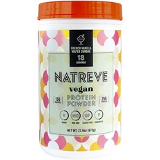 NATREVE 純素蛋白粉法式香草威化聖代, 1個, 675克