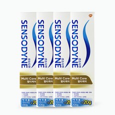 센소다인 멀티케어 시린이개선 치약, 120g, 4개