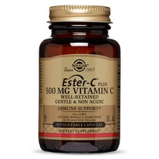 SOLGAR Ester-C Plus維他命C素食膠囊 500mg, 50顆, 1罐