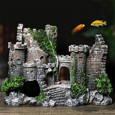 행운몰 수족관 장식 구피은신처 성벽 레드 거북이수조장식