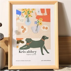 디모어 고급형 우드 원목 인테리어 액자 프레임, 원목색