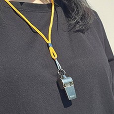 학교 호루라기 호신용 호각 메탈 목걸이 휘슬 1P, 1개