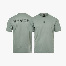 스파이더 남성 백 레터링 로고 반팔 티셔츠 SPJMCNRS121MLKH 142571