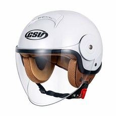 GSV R3 오토바이헬멧 KC인증 초경량 오픈페이스, GSV R3 WHITE