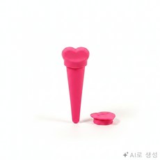 현픽몰 하트 아이스바 홈메이드아이스크림, 핑크계열, 2개, 핑크