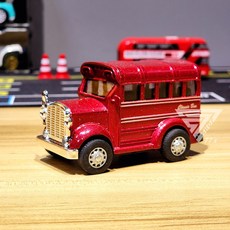 聲光可開門Q版復古合金車 - 警車 金龜車 雙層巴士 復古老爺車 mini cooper模型車 小車, 經典老爺-紅(聲光雙開門, 1個