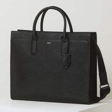 [국내매장정품]헤지스 블랙 로고배색 소가죽 서류가방 HJBA4E650BK