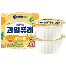 베베쿡 처음먹는 과일퓨레, 사과/배, 80g, 2박스