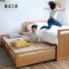 이층 벙커 침대 희산공방 파파라치 모상 북유럽 일식 체리나무 2층 원목 어, 01 파파라치 침대 체리우드 [1m 1월 초, 01 고저상