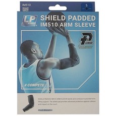 LP SUPPORT 運動防護系列 強盾防撞護臂套, 黑色, 1個