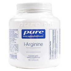 Pure Encapsulations 左旋精胺酸無麩質膠囊, 180顆, 1罐
