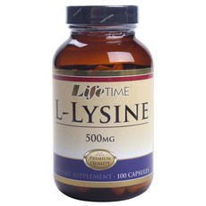 LifeTIME L-賴氨酸 500 毫克膠囊, 100 件, 1個