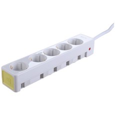 The Slim 獨立開關5孔延長線 SY-SB5, 1.5m, LIME, 1個