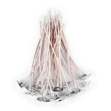 30pcs 캔들 Wicks 낮은 연기 Pre-Waxed Diy 캔들 Pre-Waxed Wicks 만들기 간장 왁스 등유 면화 왁스 라인 액세서리, 14cm-30pcs, 30개