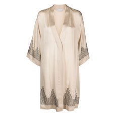 카린길슨 칼레코드리 레이스 실크 가운