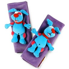 Happy House 藍狗造型安全帶護套, 1個