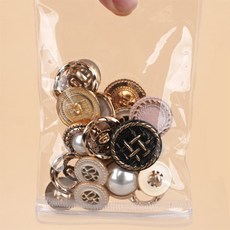 백돌 PVC 소형 지퍼백 1P, 8x12cm