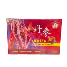 南投縣名間鄉農會 丹參薑黃茶包(12入), 1個, 【一盒】名農丹參薑黃茶