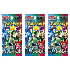 (3팩) Pokemon 카드 게임 TCG 일본 스칼렛 & 바이올렛 SV1a 트리플 비트 부스터 (3X5 포함) 268324
