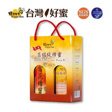 【蜂王世家】頂級龍眼蜂蜜百花蜜禮盒組 精美伴手禮 秋冬養生飲品 聖誕節交換禮物首選, 1個