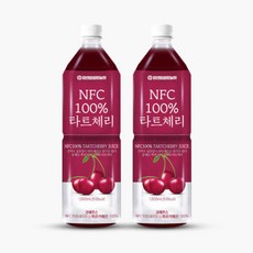 HACCP 타트체리 주스 착즙 NFC 원액 100 체리쥬스 1L x 2병 과채주스, 2개