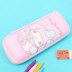 WINGHOUSE 三麗鷗Hello EVA 2層化妝包 女性筆袋筆盒 好物禮物, 我的旋律