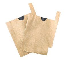 농업용 과수원 봉투 방충 포장지 식물 종이 15x18 평구 외노랑 내검정 A 15x18 평구 외노랑 내검정 A, 15x18 단층 손잡이 V구 노랑/검정 복숭아, 1개