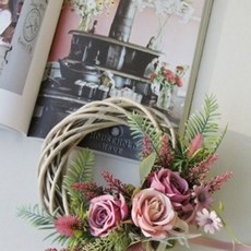 로즈플로라 리스 인테리어 꽃 장식 소품