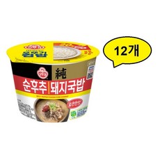 [신제품] 오뚜기 얼큰 순후추 돼지국밥, 12개, 311g